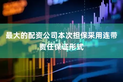 最大的配资公司本次担保采用连带责任保证形式